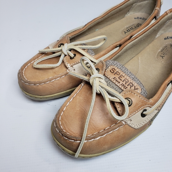 SPERRY Women's Top Sider Tan Angelfish Slip-On Boat Shoes Size 8 - Picture 10 of 17
